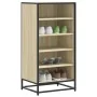 Mueble zapatero madera contrachapada roble sonoma 48x38x97,5 cm by , Shoe racks and shoe organizers - Ref: Foro24-849205, Pri...