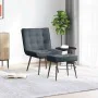 Sillón de relax con reposapiés terciopelo gris oscuro von , Stühle - Ref: Foro24-4012328, Preis: 89,31 €, Rabatt: %