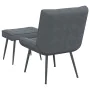 Sillón de relax con reposapiés terciopelo gris oscuro von , Stühle - Ref: Foro24-4012328, Preis: 89,31 €, Rabatt: %