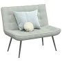 Banco de terciopelo gris claro 110x74x84 cm de , Bancos - Ref: Foro24-4012337, Precio: 167,45 €, Descuento: %