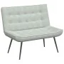 Banco de terciopelo gris claro 110x74x84 cm de , Bancos - Ref: Foro24-4012337, Precio: 167,45 €, Descuento: %