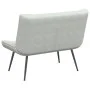 Banco de terciopelo gris claro 110x74x84 cm de , Bancos - Ref: Foro24-4012337, Precio: 167,45 €, Descuento: %
