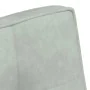 Banco de terciopelo gris claro 110x74x84 cm de , Bancos - Ref: Foro24-4012337, Precio: 167,45 €, Descuento: %