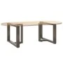 Patas de mesa centro forma T 2uds acero natural 60x25x(42-43)cm de , Patas para mesas - Ref: Foro24-4013035, Precio: 85,73 €,...