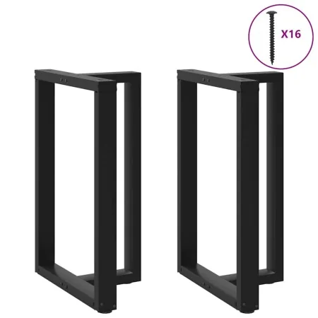 Patas de mesa de bar forma T 2 uds acero negro 60x35x(90-91) cm de , Patas para mesas - Ref: Foro24-4013080, Precio: 149,60 €...
