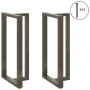 Patas mesa bar forma T 2 uds acero natural 60x35x(110-111) cm von , Tischbeine - Ref: Foro24-4013107, Preis: 159,68 €, Rabatt: %