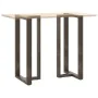 Patas mesa bar forma T 2 uds acero natural 60x35x(110-111) cm von , Tischbeine - Ref: Foro24-4013107, Preis: 159,68 €, Rabatt: %