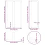 Patas mesa bar forma T 2 uds acero natural 60x35x(110-111) cm von , Tischbeine - Ref: Foro24-4013107, Preis: 159,68 €, Rabatt: %