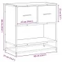 Mesita de noche sonoma gris 60x31x60 cm madera contrachapada von , Nachttische - Ref: Foro24-848697, Preis: 65,62 €, Rabatt: %