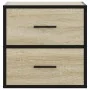 Mesitas de noche de pared 2 unidades roble Sonoma 40x31x39,5 cm de , Mesitas de noche - Ref: Foro24-848727, Precio: 78,69 €, ...