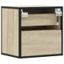 Mesitas de noche de pared 2 unidades roble Sonoma 40x31x39,5 cm de , Mesitas de noche - Ref: Foro24-848727, Precio: 78,69 €, ...