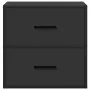 Mesitas de noche de pared 2 unidades negra 40x31x39,5 cm by , Nightstands - Ref: Foro24-848725, Price: 81,30 €, Discount: %