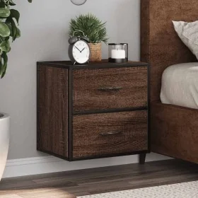 Mesitas de noche pared 2 uds color roble marrón 40x31x39,5 cm de , Mesitas de noche - Ref: Foro24-848733, Precio: 82,04 €, De...