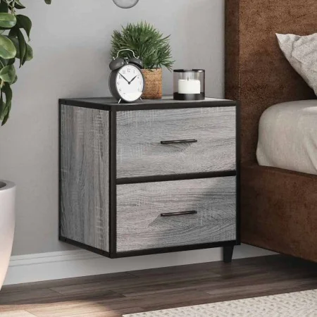 Mesitas de noche de pared 2 unidades gris sonoma 40x31x39,5 cm de , Mesitas de noche - Ref: Foro24-848731, Precio: 81,30 €, D...