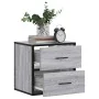 Mesitas de noche de pared 2 unidades gris sonoma 40x31x39,5 cm de , Mesitas de noche - Ref: Foro24-848731, Precio: 81,30 €, D...