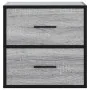 Mesitas de noche de pared 2 unidades gris sonoma 40x31x39,5 cm de , Mesitas de noche - Ref: Foro24-848731, Precio: 81,30 €, D...