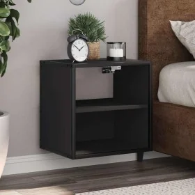 Mesita de noche de pared negra 40x31x39,5 cm von , Nachttische - Ref: Foro24-848744, Preis: 33,67 €, Rabatt: %