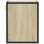 Mesita de noche de pared color roble ahumado 40x31x39,5 cm by , Nightstands - Ref: Foro24-848746, Price: 32,79 €, Discount: %