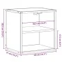Mesita de noche de pared color roble ahumado 40x31x39,5 cm by , Nightstands - Ref: Foro24-848746, Price: 32,79 €, Discount: %