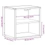 Mesita de noche de pared gris sonoma 40x31x39,5 cm de , Mesitas de noche - Ref: Foro24-848750, Precio: 33,67 €, Descuento: %