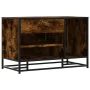 Banco zapatero madera de ingeniería roble ahumado 80x40x53,5 cm by , Benches for halls and storage - Ref: Foro24-849226, Pric...