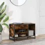 Banco zapatero madera de ingeniería roble ahumado 80x40x53,5 cm by , Benches for halls and storage - Ref: Foro24-849226, Pric...