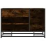 Banco zapatero madera de ingeniería roble ahumado 80x40x53,5 cm by , Benches for halls and storage - Ref: Foro24-849226, Pric...