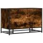 Banco zapatero madera de ingeniería roble ahumado 80x40x53,5 cm by , Benches for halls and storage - Ref: Foro24-849226, Pric...