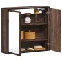 Armario con espejo baño madera marrón roble 65x20x60 cm von , Badezimmerwaschtische - Ref: Foro24-849258, Preis: 70,99 €, Rab...
