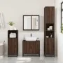 Armario con espejo baño madera marrón roble 65x20x60 cm von , Badezimmerwaschtische - Ref: Foro24-849258, Preis: 70,99 €, Rab...