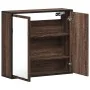 Armario con espejo baño madera marrón roble 65x20x60 cm von , Badezimmerwaschtische - Ref: Foro24-849258, Preis: 70,99 €, Rab...