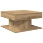 Mesa de centro madera ingeniería roble artisan 55x55x30 cm de , Mesas de centro - Ref: Foro24-856633, Precio: 48,52 €, Descue...