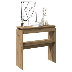 Mesa consola madera de ingeniería roble artesanal 102x30x80 cm by , Side tables - Ref: Foro24-856627, Price: 55,26 €, Discoun...