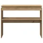 Mesa consola madera de ingeniería roble artesanal 102x30x80 cm de , Mesas auxiliares - Ref: Foro24-856627, Precio: 55,26 €, D...