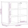 Zapateros 2 uds roble artesanal 52x30x50 cm by , Closets and storage - Ref: Foro24-857036, Price: 79,59 €, Discount: %