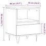 Mesita de noche madera ingeniería madera envejecida 40x35x50 cm von , Nachttische - Ref: Foro24-857358, Preis: 42,24 €, Rabat...