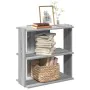 Librería 3 estantes madera ingeniería gris Sonoma 60x30x60 cm by , Bookcases and shelves - Ref: Foro24-860252, Price: 38,12 €...
