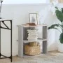 Librería 3 estantes madera ingeniería gris Sonoma 60x30x60 cm by , Bookcases and shelves - Ref: Foro24-860252, Price: 38,12 €...
