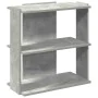 Librería de 3 niveles madera gris hormigón 60x30x60 cm by , Bookcases and shelves - Ref: Foro24-860250, Price: 35,45 €, Disco...