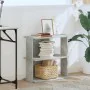 Librería de 3 niveles madera gris hormigón 60x30x60 cm by , Bookcases and shelves - Ref: Foro24-860250, Price: 35,45 €, Disco...