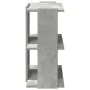 Librería de 3 niveles madera gris hormigón 60x30x60 cm by , Bookcases and shelves - Ref: Foro24-860250, Price: 35,45 €, Disco...