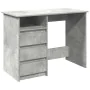 Escritorio de madera de ingeniería gris hormigón 102x50x75 cm by , Desks - Ref: Foro24-860466, Price: 109,80 €, Discount: %
