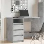 Escritorio de madera de ingeniería gris hormigón 102x50x75 cm by , Desks - Ref: Foro24-860466, Price: 109,80 €, Discount: %