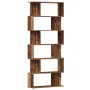Estantería madera de ingeniería madera envejecida 80x24x192 cm de , Librerías y estanterías - Ref: Foro24-855782, Precio: 93,...