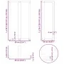 Patas de mesa bar forma T 2 uds acero blanco 60x35x(110-111) cm von , Tischbeine - Ref: Foro24-4013105, Preis: 145,05 €, Raba...