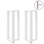 Patas de mesa bar forma T 2 uds acero blanco 50x35x(100-101) cm de , Patas para mesas - Ref: Foro24-4013089, Precio: 138,19 €...