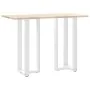 Patas de mesa bar forma T 2 uds acero blanco 50x35x(100-101) cm de , Patas para mesas - Ref: Foro24-4013089, Precio: 138,19 €...