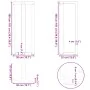 Patas de mesa bar forma T 2 uds acero blanco 50x35x(100-101) cm de , Patas para mesas - Ref: Foro24-4013089, Precio: 138,19 €...