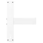 Patas de mesa de bar forma T 2 uds acero blanco 50x35x(90-91)cm von , Tischbeine - Ref: Foro24-4013077, Preis: 130,75 €, Raba...
