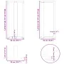 Patas de mesa de bar forma T 2 uds acero blanco 50x35x(90-91)cm von , Tischbeine - Ref: Foro24-4013077, Preis: 130,75 €, Raba...
